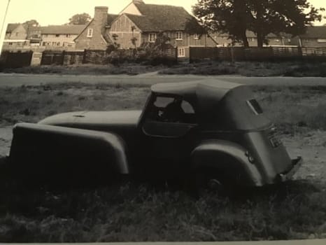 First car owned by Margaret Anne Aldous, medical photographer at Stoke Mandeville Hospital in the 1950s.