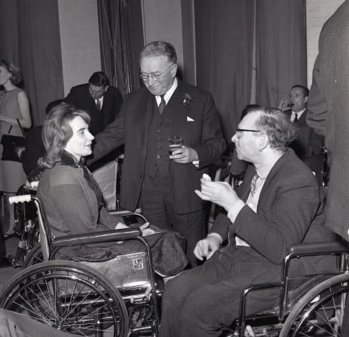 Baroness Susan Masham with Professor Sir Ludwig Guttmann