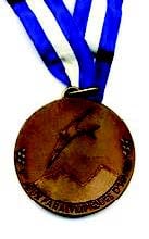 Front side of the gold medal from the Tignes-Albertville 1992 Winter Games