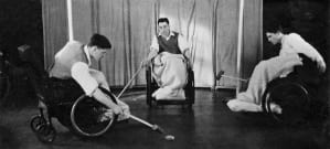 Experimenting with wheelchair polo in the 1940s