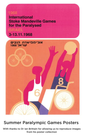 Poster advertising the 1968 Tel Aviv Games