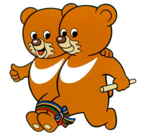 Illustration of the Gomdoori mascot for the 1988 Seoul Games