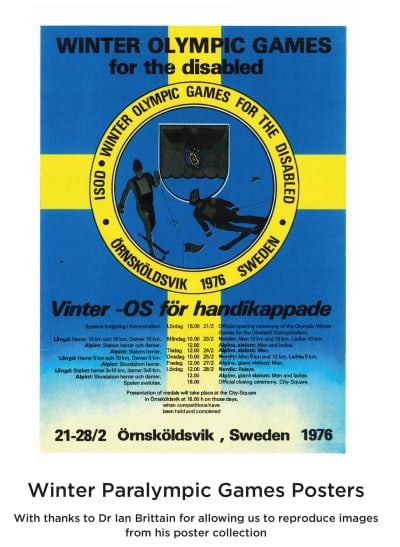 Poster advertising the 1976 Örnsköldsvik Winter Games