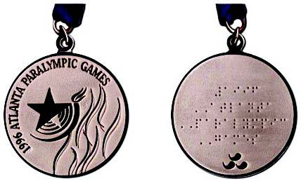Medals for the 1996 Atlanta Paralympic Games