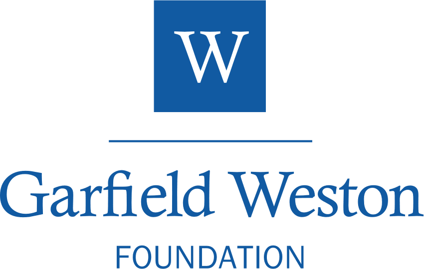Blue logo of the Garfield Weston Foundation.