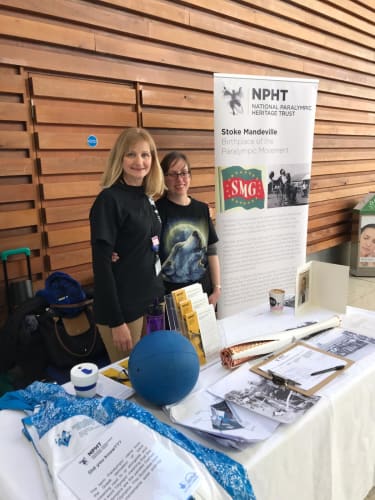 Vicky, NPHT Project Manager and a volunteer at an open day in Aylesburys Friars Square