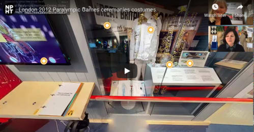 Image of interview with Tahra Zafar, Head of Costume at London 2012 Games, over Zoom