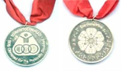 Silver medals from the Toronto 1976 Paralympic Games