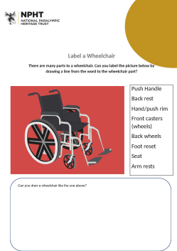 KS1 Label a wheelchair
