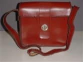 A leather bag made by George Brogan in 1964