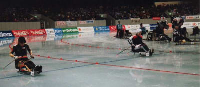 Ice sledge speed skating event at the Nagano 1998 Paralympics