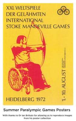 Poster advertising the 1972 Heidelberg Games