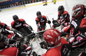 Photo of the Peterborough Phantoms Para Sledge Hockey Club