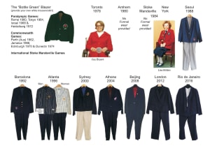 Caz Waltons collection of Paralympic Games formal uniform