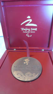 Volunteer medal from the Beijing 2008 Summer Paralympics